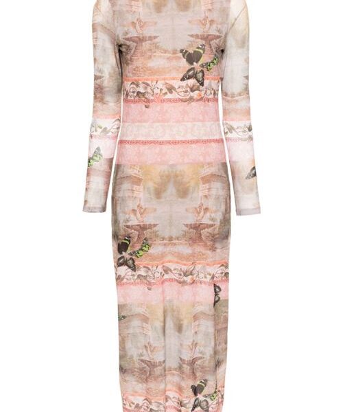 PRINTED SILK DRESS