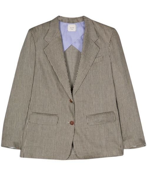 STRIPED SINGLE-BREASTED JACKET