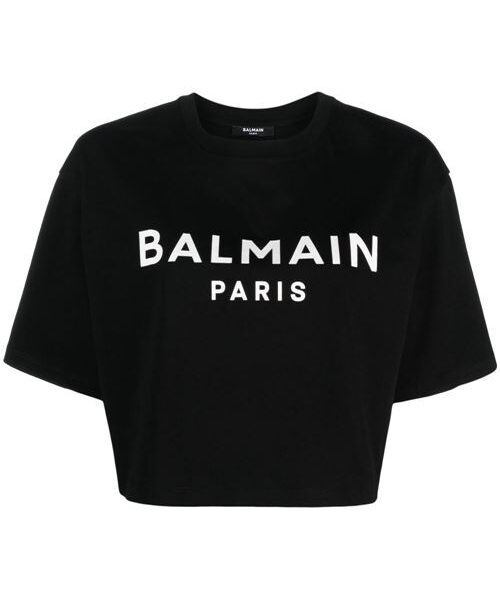 LOGO ORGANIC COTTON CROPPED T-SHIRT