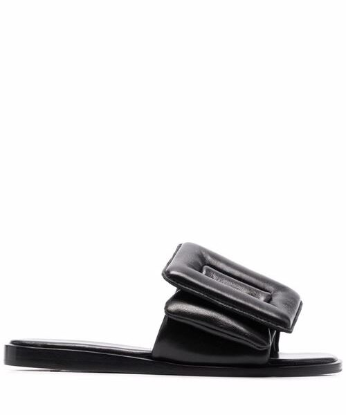PUFFY LEATHER SANDALS
