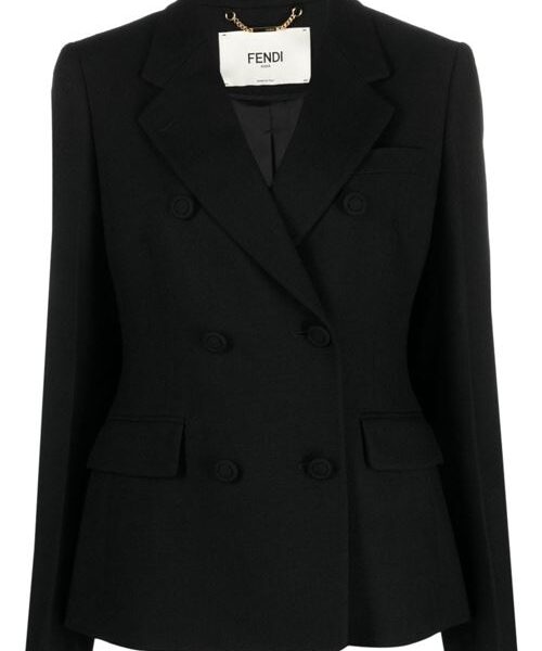WOOL DOUBLE-BREASTED BLAZER JACKET