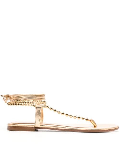 SOLEIL LEATHER THONG SANDALS