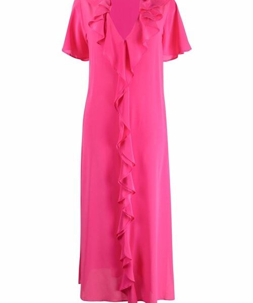DRESS WITH ROUCHES