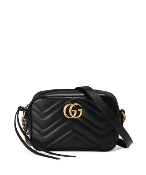 GG MARMONT MINI LEATHER SHOULDER BAG