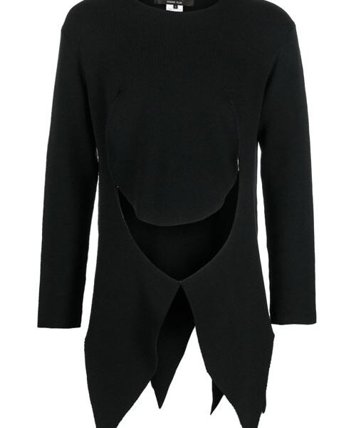 WOOL ASYMMETRIC JUMPER