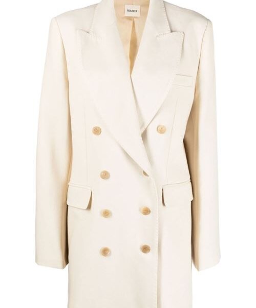 DOUBLE-BREASTED WOOL BLEND JACKET