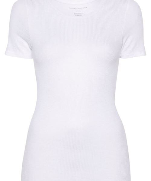 RIBBED VISCOSE T-SHIRT