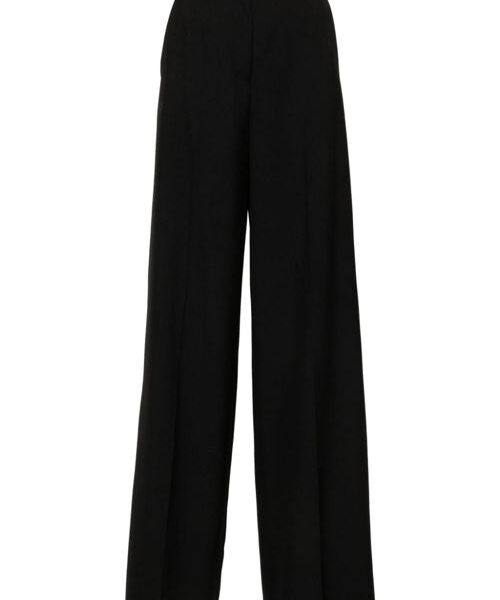 WOOL WIDE-LEG TROUSERS