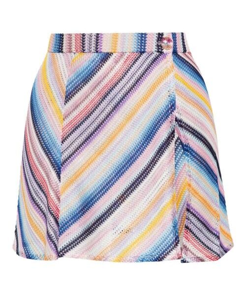 STRIPED MINI SKIRT