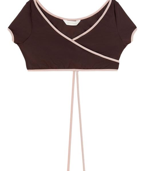 CAP-SLEEVES BIKINI TOP