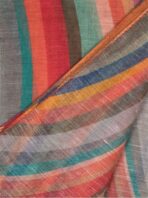 SWIRL LINEN BLEND SCARF - Image 2