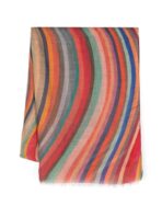 SWIRL LINEN BLEND SCARF - Image 3