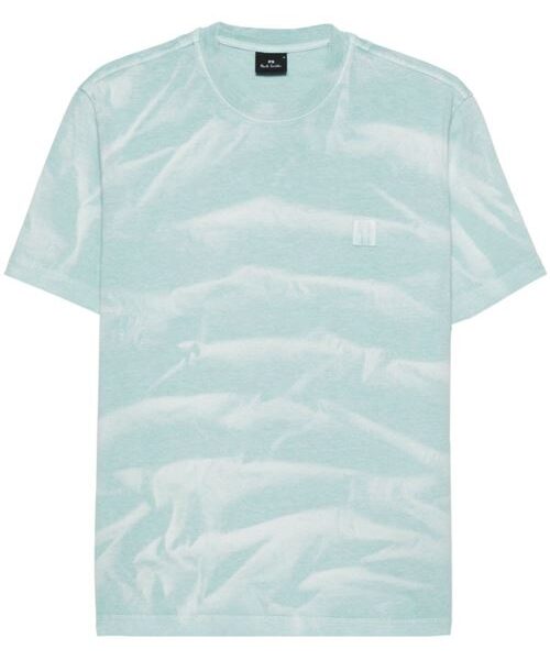 SUN BLEACH PRINT COTTON T-SHIRT