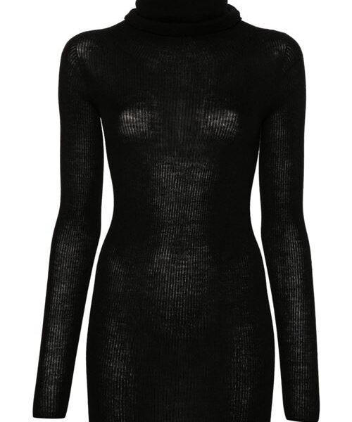 ROLL-NECK VIRGIN WOOL JUMPER