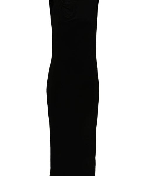 KNOTTED MIDI DRESS