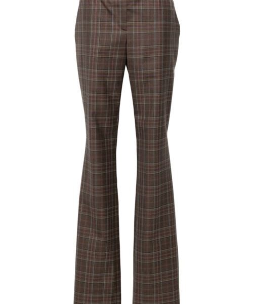 CHECK WOOL TROUSERS