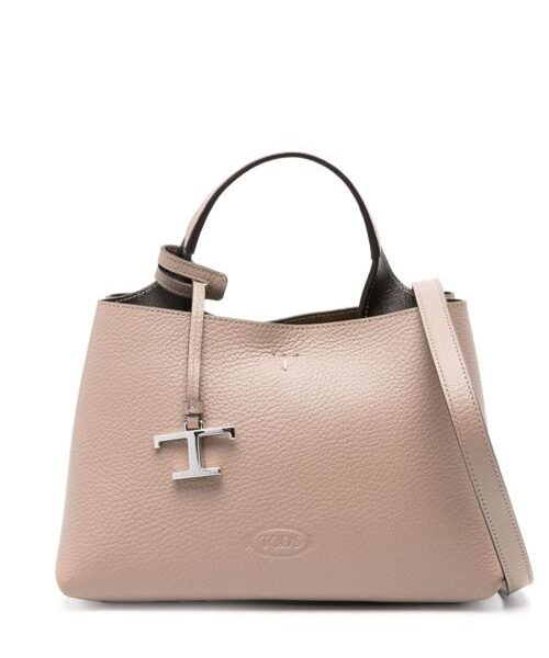 T TIMELESS MICRO LEATHER TOTE BAG