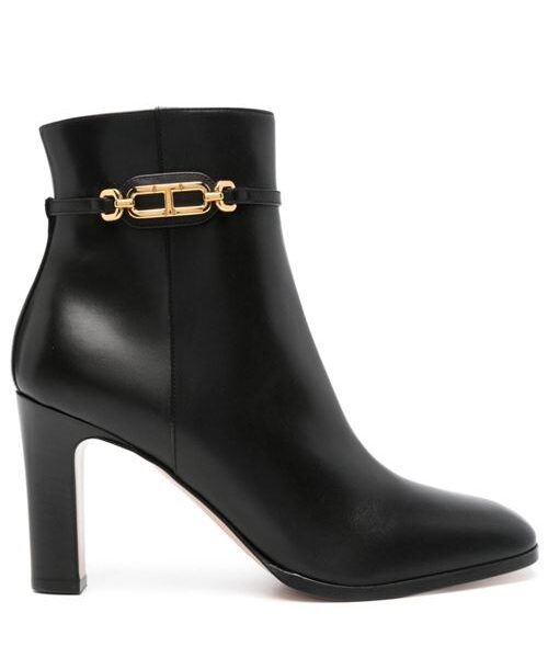 WHITNEY LEATHER HEEL BOOTS