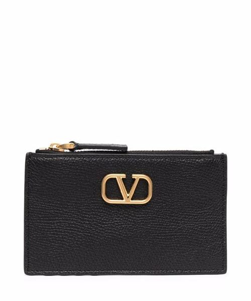 VLOGO SIGNATURE LEATHER CARD CASE