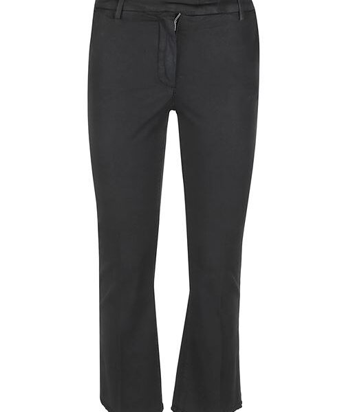 FLARED COTTON TROUSERS
